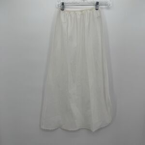 Warner's Vintage White Elastic Slip Skirt Dainty Size Small USA